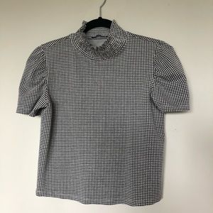 ZARA Mock Neck Crop